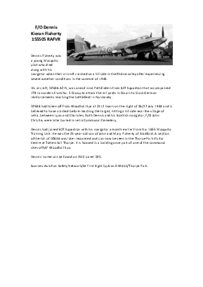 A preview of a PDF biography for Flaherty, Dennis Kieran